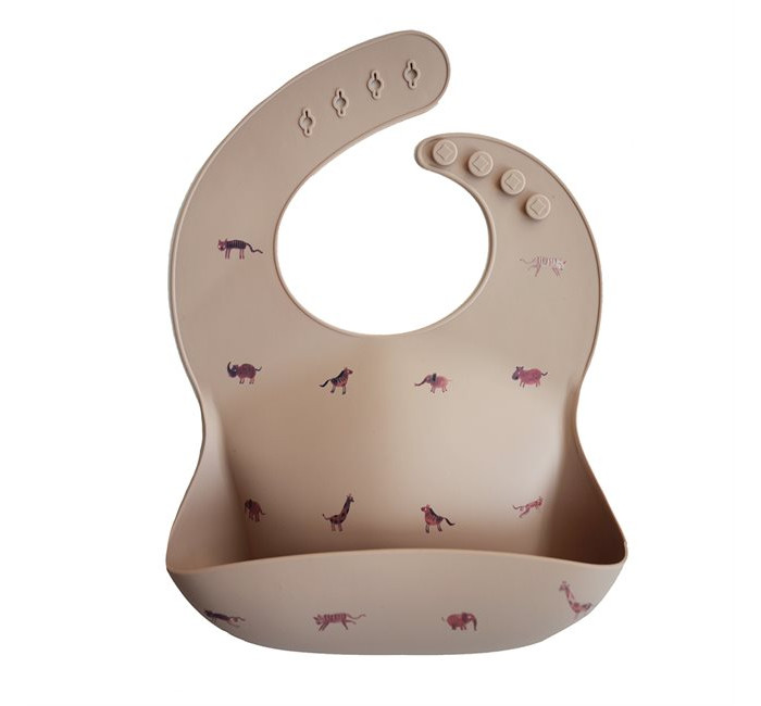 Нагрудник Mushie силиконовый