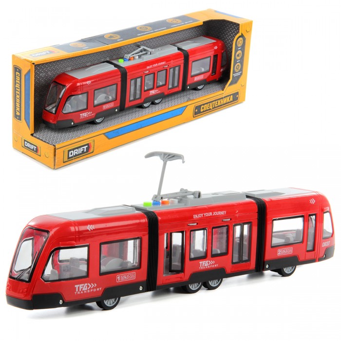 Машины Drift Трамвай фрикционный машины drift автобус фрикционный