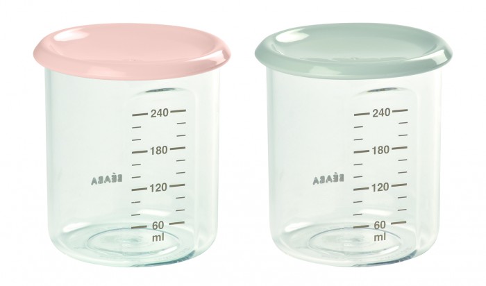 Beaba Набор контейнеров для хранения Set 2 maxi jars 2х240 мл
