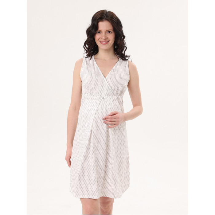 Одежда для беременных Мама Эксперт Сорочка для беременных и кормящих женщин Мелкие Сердечки П54504 фото