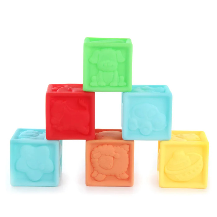 Развивающая игрушка Ути Пути Кубики цветные (6 элементов) 62280