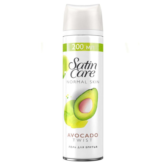 фото Satin care avocado twist гель для бритья для женщин 200 мл