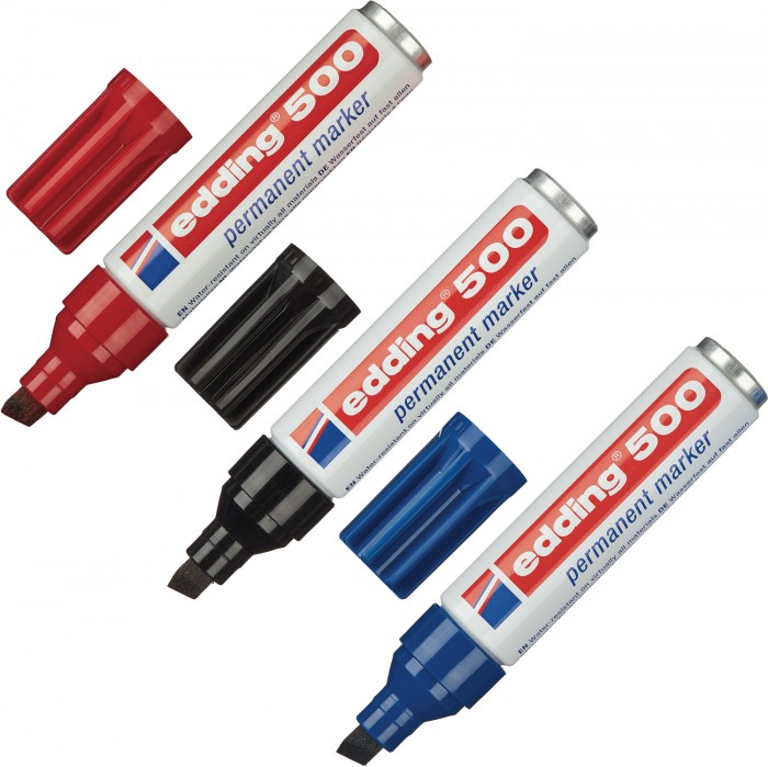 

Edding Набор маркеров перманентных 500 3 цвета, Набор маркеров перманентных 500 3 цвета