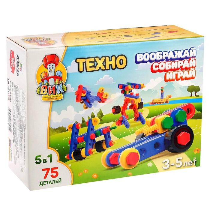 

Конструктор Соломон Техно (75 деталей), Техно (75 деталей)
