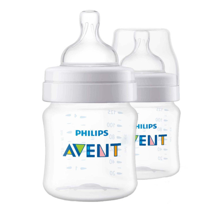 Бутылочки Philips Avent для кормления Anti-colic с 0 мес. 125 мл 2 шт. SCY100/02 бутылочки philips avent для кормления anti colic с 0 мес 125 мл scy100 01