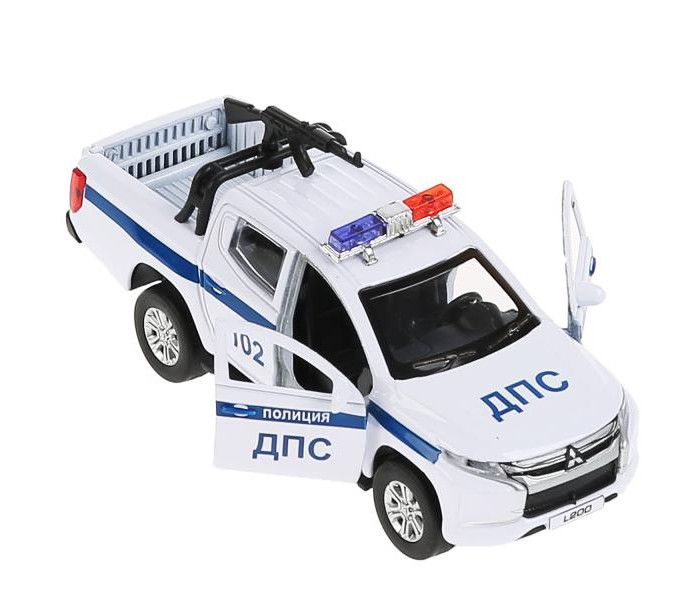 Машины Технопарк Машина металлическая Mitsubishi L200 Pickup Полиция 13 см