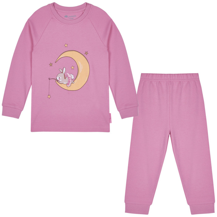 

Kogankids Пижама для девочки Зайка на луне, Пижама для девочки Зайка на луне
