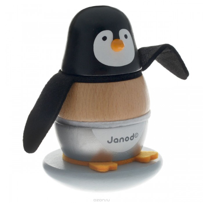 Деревянная игрушка Janod пирамидка Пингвинчик двуярусная кровать трансформер для кукол janod candy chic деревянная j05887
