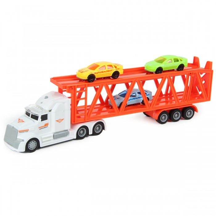 фото Drift грузовик-автовоз с набором легковых машин transport truck 1:50