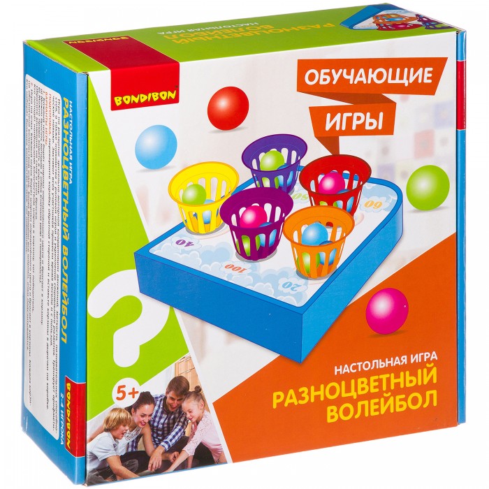 

Bondibon Настольная игра Разноцветный волейбол, Настольная игра Разноцветный волейбол
