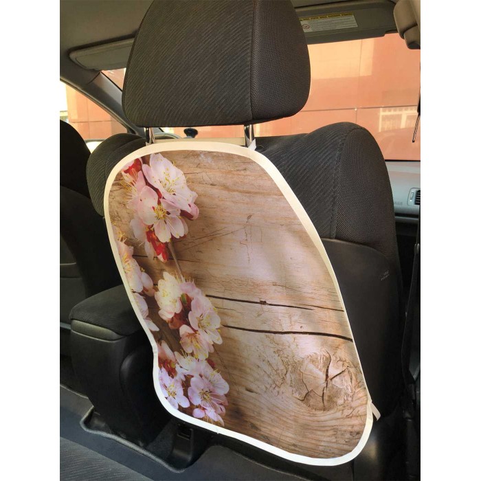 цена Аксессуары для автомобиля JoyArty Защитная накидка на спинку автомобильного сидения Ветка вишни на дереве