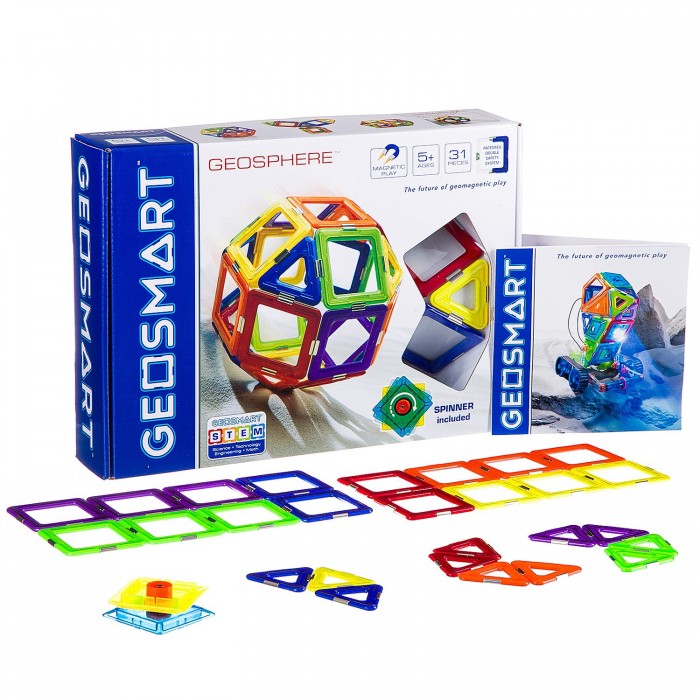 

Конструктор Bondibon магнитный Geosmart Геосфера (31 деталь), магнитный Geosmart Геосфера (31 деталь)