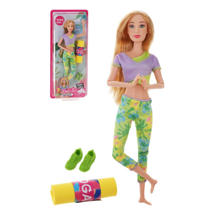 цена Куклы и одежда для кукол Defa Игровой набор Спортсменка 28 см