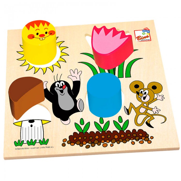 Mertens Пазл-сортер Маленький крот деревянная игрушка mertens кубики маленький крот