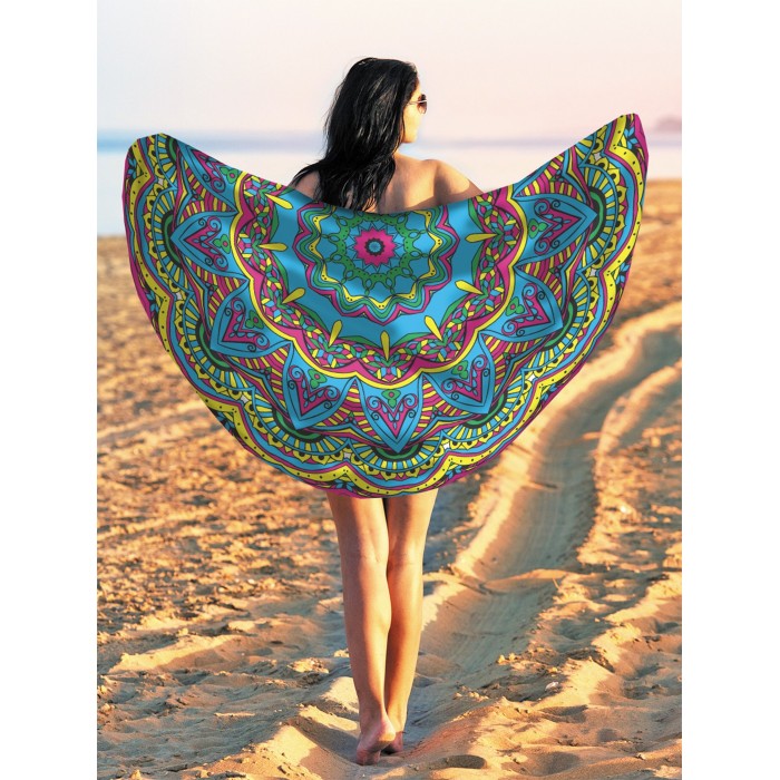 JoyArty Парео и Пляжный коврик Цветок радуги 150 см