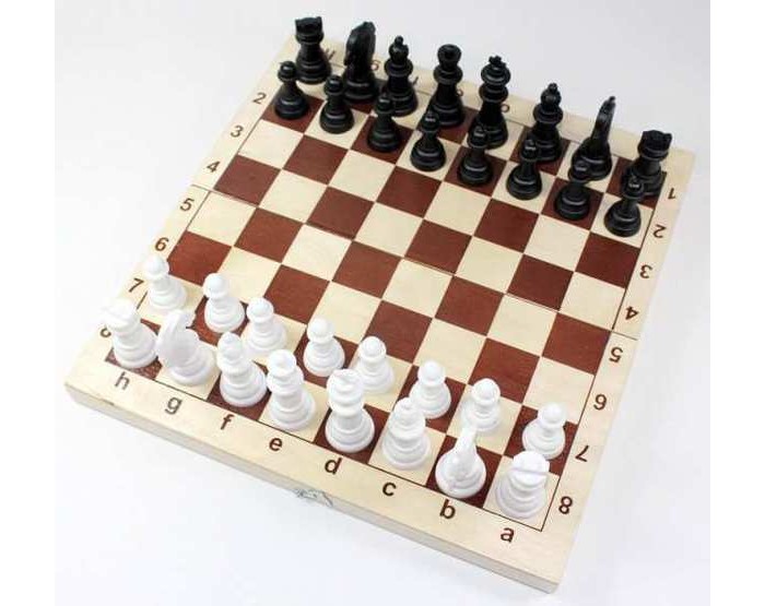 Настольные игры Десятое королевство Игра настольная Шахматы, пластмассовые фигуры в деревянной упаковке