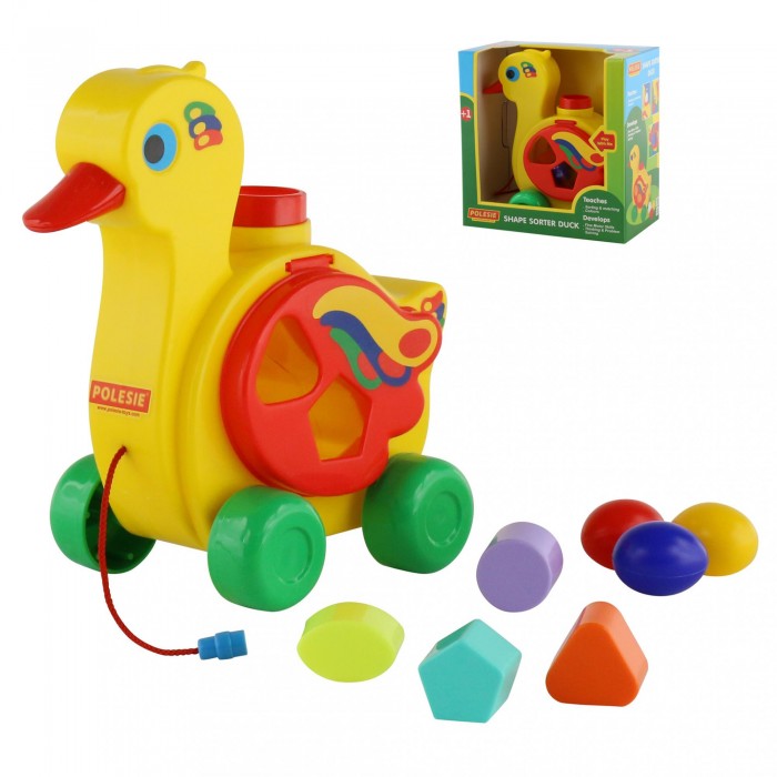 Каталка-игрушка Полесье Уточка-несушка каталка игрушка yookidoo музыкальная уточка
