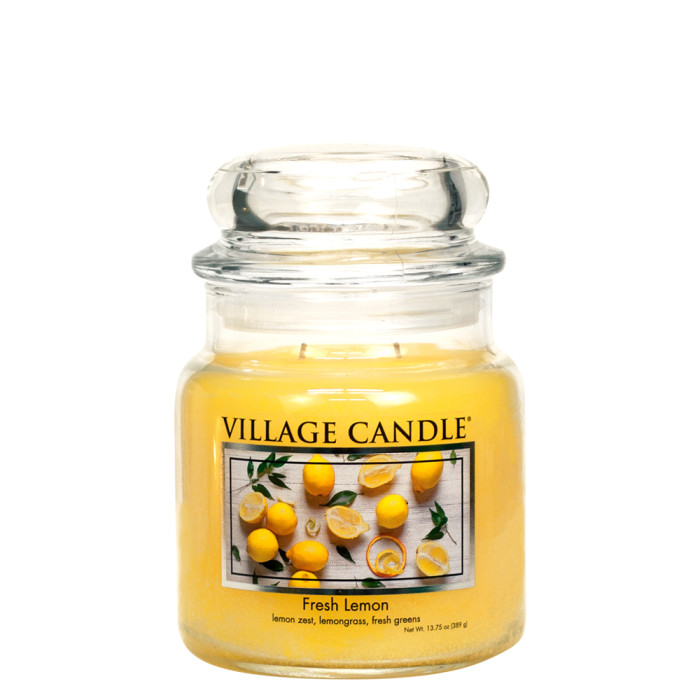 

Village Candle Ароматическая свеча средняя Лимонный Фреш, Ароматическая свеча средняя Лимонный Фреш
