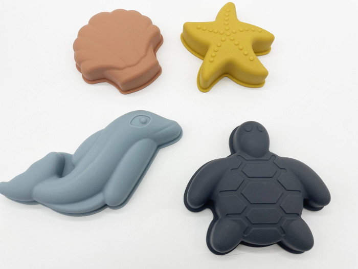 Игрушки в песочницу Chuckle.kids Силиконовые формочки для песочницы Морские обитатели