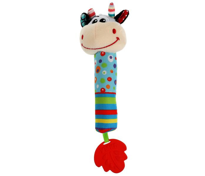 Погремушки Умка Текстильная игрушка пищалка Бычок погремушки умка текстильная игрушка жираф с мячиком