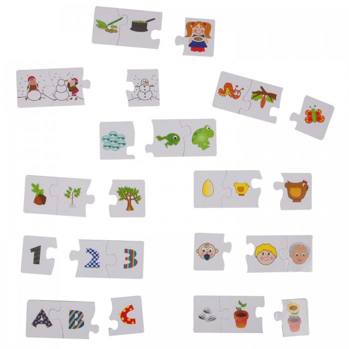 Bondibon Обучающая игра-пазл Baby You Логика 30 карточек веселая логика