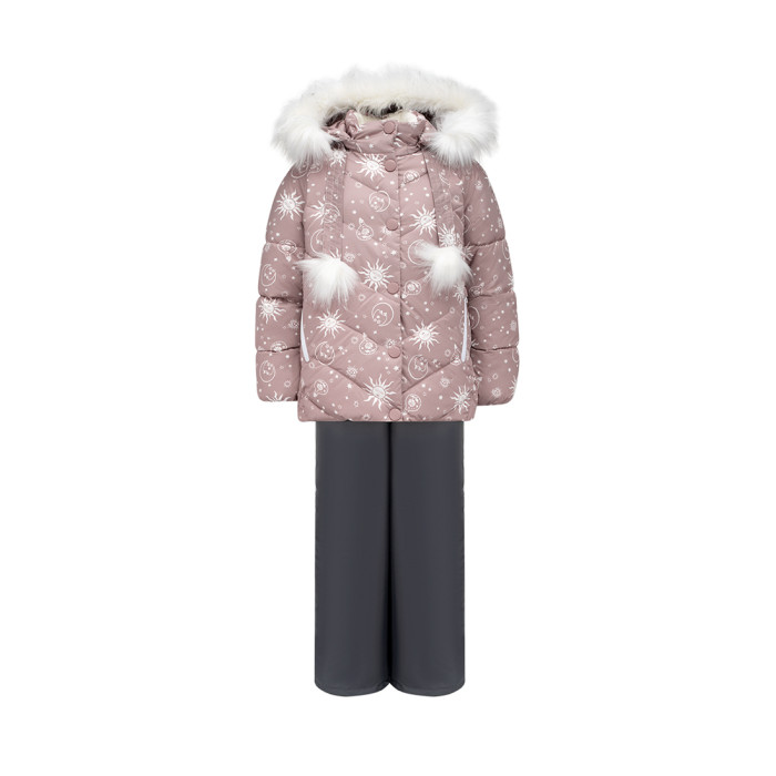 Утеплённые комплекты Oldos Костюм зимний для девочки (куртка и брюки) Лея