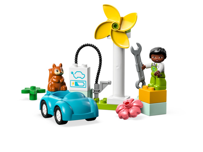Конструктор Lego Duplo Ветряная турбина и электромобиль