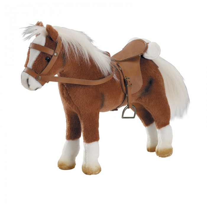 Мягкая игрушка Gotz Коричневая лошадь с седлом и уздечкой 40 см игрушка мягкая gotz