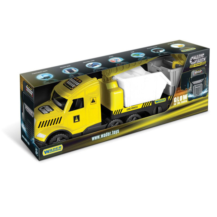 

Wader Magic Truck Technic со строительными контейнерами 79х20х28 см, Magic Truck Technic со строительными контейнерами 79х20х28 см