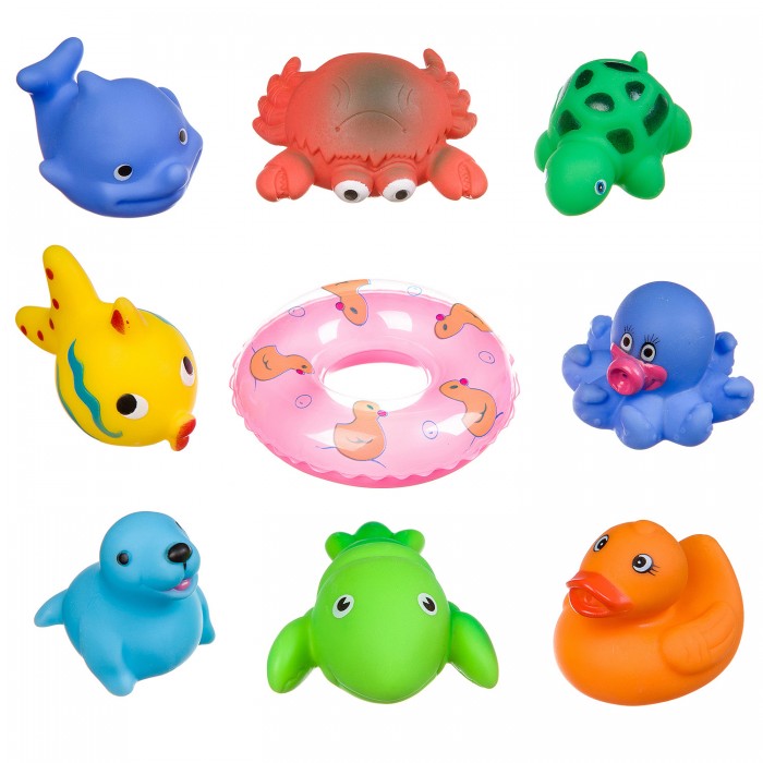 Игрушки для ванны Bondibon Набор игрушек для купания ВВ3368 набор игрушек для купания uviton sea 4 шт