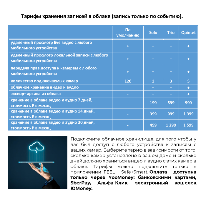 iFEEL IP Камера видеоняня WiFi фиксированная IFS-CI004