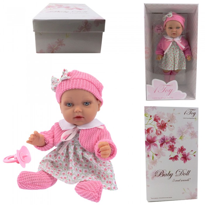 

1 Toy Пупсик функциональный Baby Doll Т14113 28 см, Пупсик функциональный Baby Doll Т14113 28 см