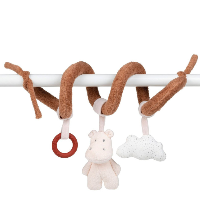 Подвесные игрушки Nattou Toy spiral Susie & Bonnie Бегемот и Кролик мягкие игрушки nattou musical soft toy lapidou octopus