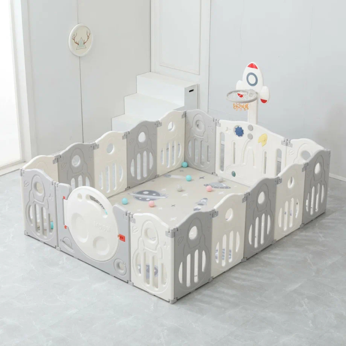 Манеж UNIX Kids Манеж UNIX Kids SUPREME Space 200x200 Grey