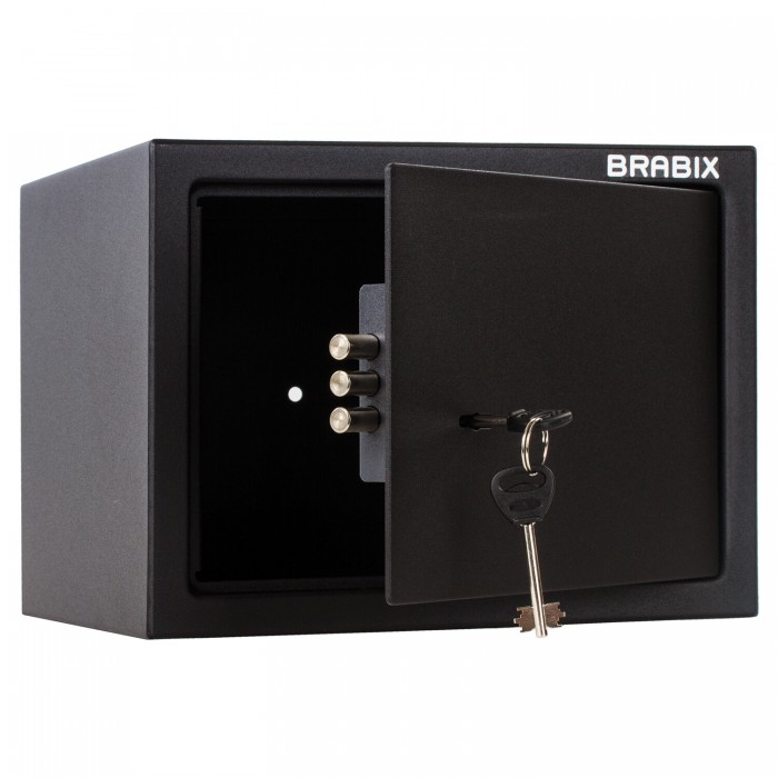 фото Brabix сейф мебельный sf-230kl ключевой замок 230х310х250 мм
