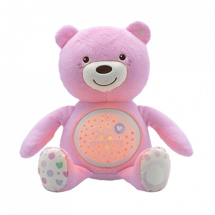 Мягкая игрушка Chicco музыкальная с ночником проектором Мишка мягкая игрушка chicco teddy bear ball