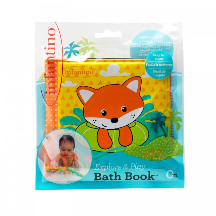 Игрушки для ванны Infantino Мягкая книжка для ванны игрушки для ванны infantino мягкие кубики для ванны цвета и числа