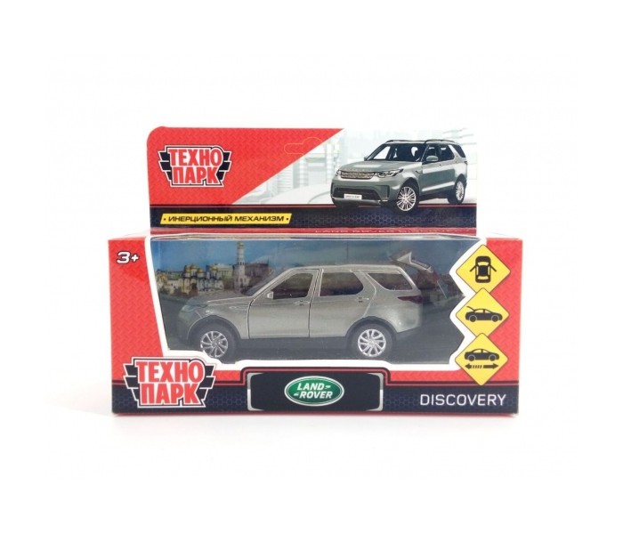 Технопарк Машина металлическая Land Rover Discovery 12 см welly 1 24 land rover discovery 4 white alloy car model diecasts