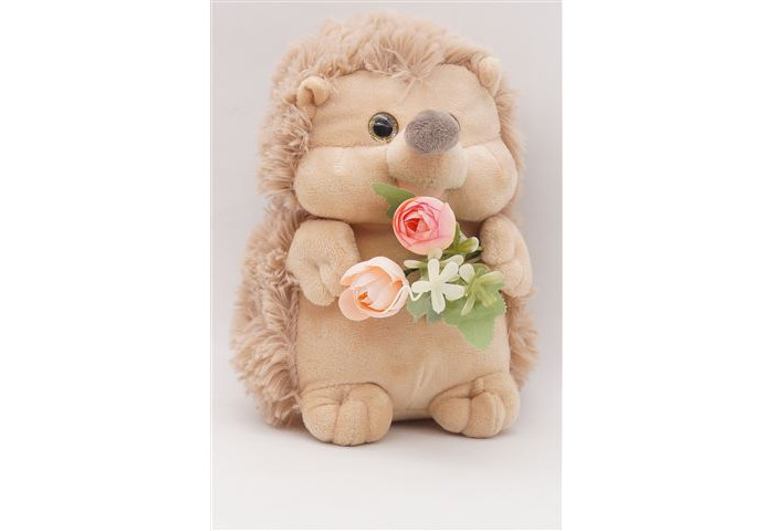

Мягкая игрушка Unaky Soft Toy Ежик Златон с букетиком Камелий 22 см, Ежик Златон с букетиком Камелий 22 см