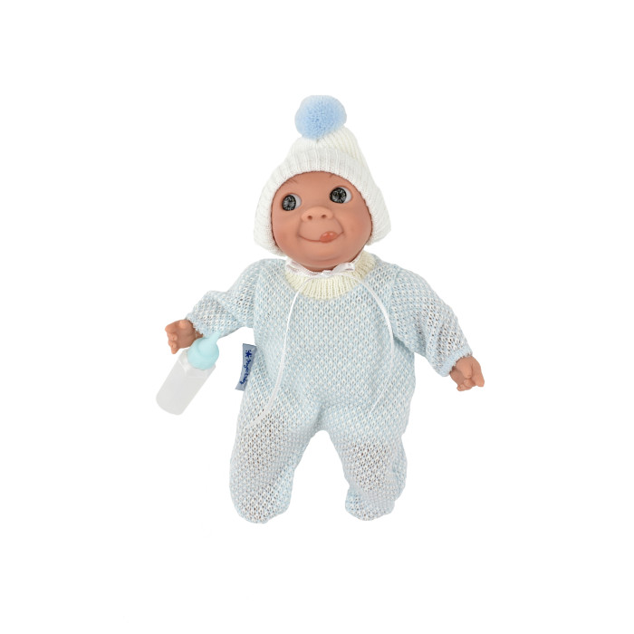 Куклы и одежда для кукол Lamagik S.L. Пупс Каритас в голубой пижамке с высунутым язычком 23 см пупс lamagik каритас новорожденная девочка в голубой пижаме 28 см 23000e
