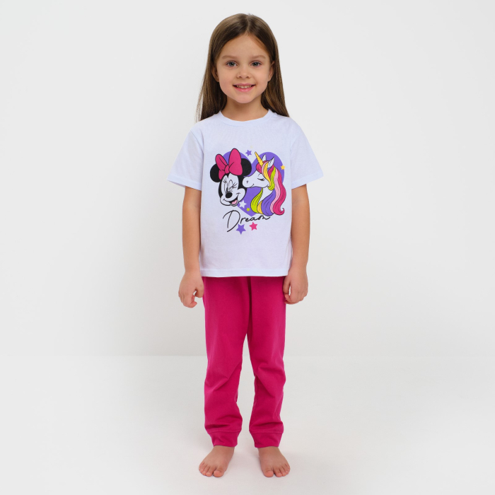 Домашняя одежда Disney Пижама Минни Маус и Единорог (футболка, брюки)