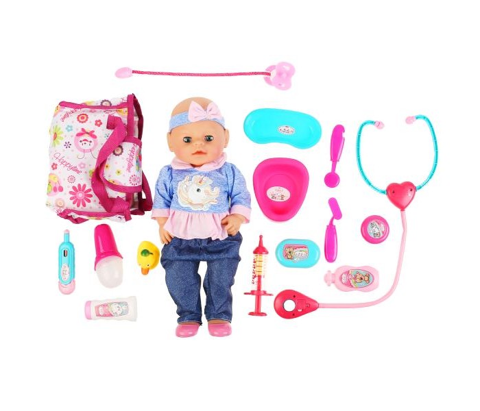 Куклы и одежда для кукол Карапуз Интерактивная кукла с аксессуарами Машенька 40 см
