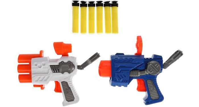 Игрушечное оружие Играем вместе Бластер с мягкими пулями Смерч A1359187U-R игрушечное оружие играем вместе бластер смерч