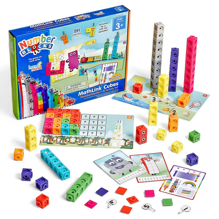 Learning Resources Соединяющиеся кубики Numberblocks развивающая игрушка корвет кубики для всех загадка в сумочке