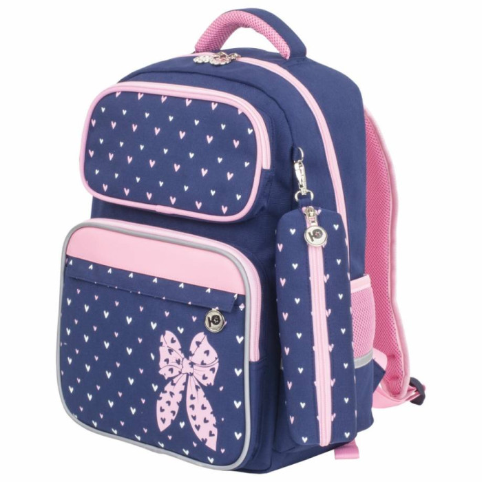 

Юнландия Рюкзак Complete с пеналом в комплекте Pink bow 42х29х14 см, Рюкзак Complete с пеналом в комплекте Pink bow 42х29х14 см