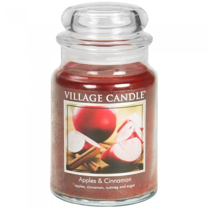 

Village Candle Ароматическая свеча большая Яблоко и Корица, Ароматическая свеча большая Яблоко и Корица