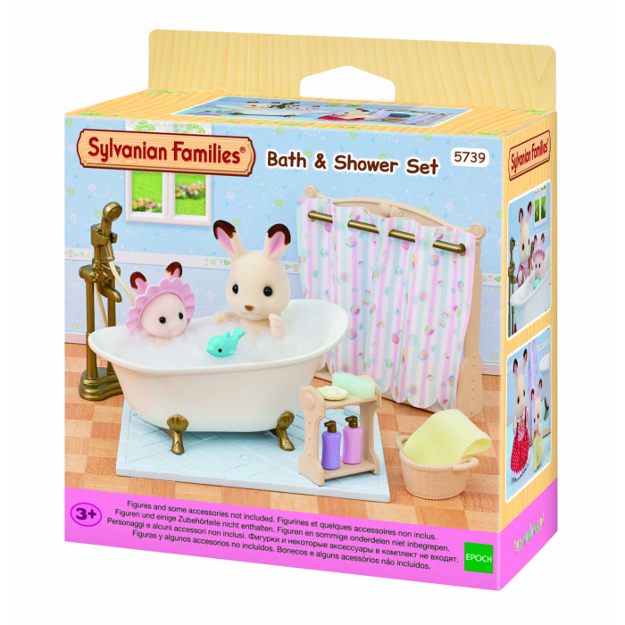 Игровые фигурки Sylvanian Families Набор с ванной и душевой