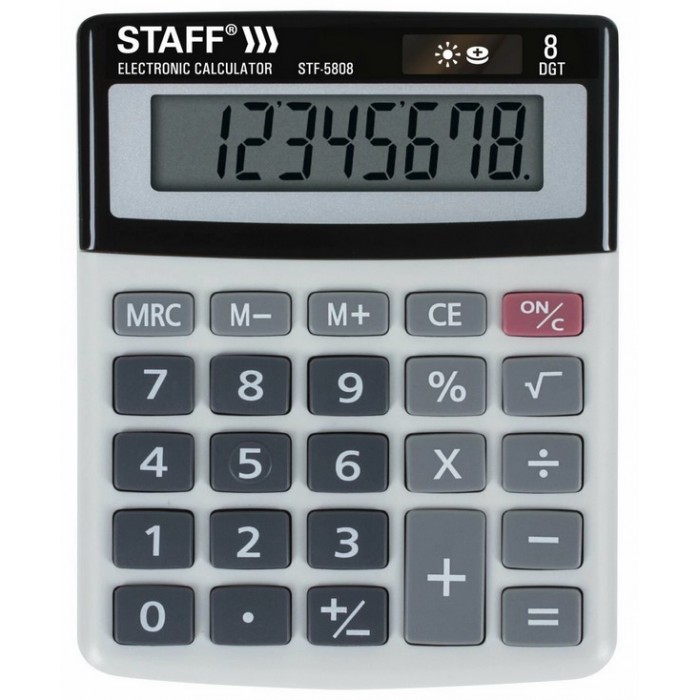 Staff Калькулятор настольный компактный STF-5808 8 разрядов 250286 - фото 1
