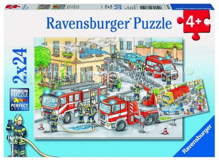 

Ravensburger Пазл Герои в действии 2х24 детали, Пазл Герои в действии 2х24 детали