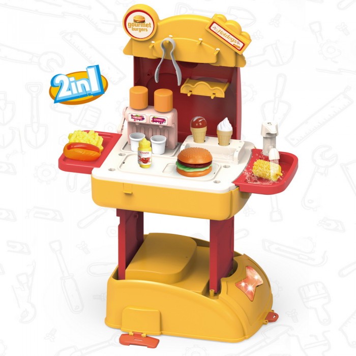 Ролевые игры Pituso Кухня шефбургер в рюкзаке игровой набор pituso кухня в чемоданчике 25 элементов